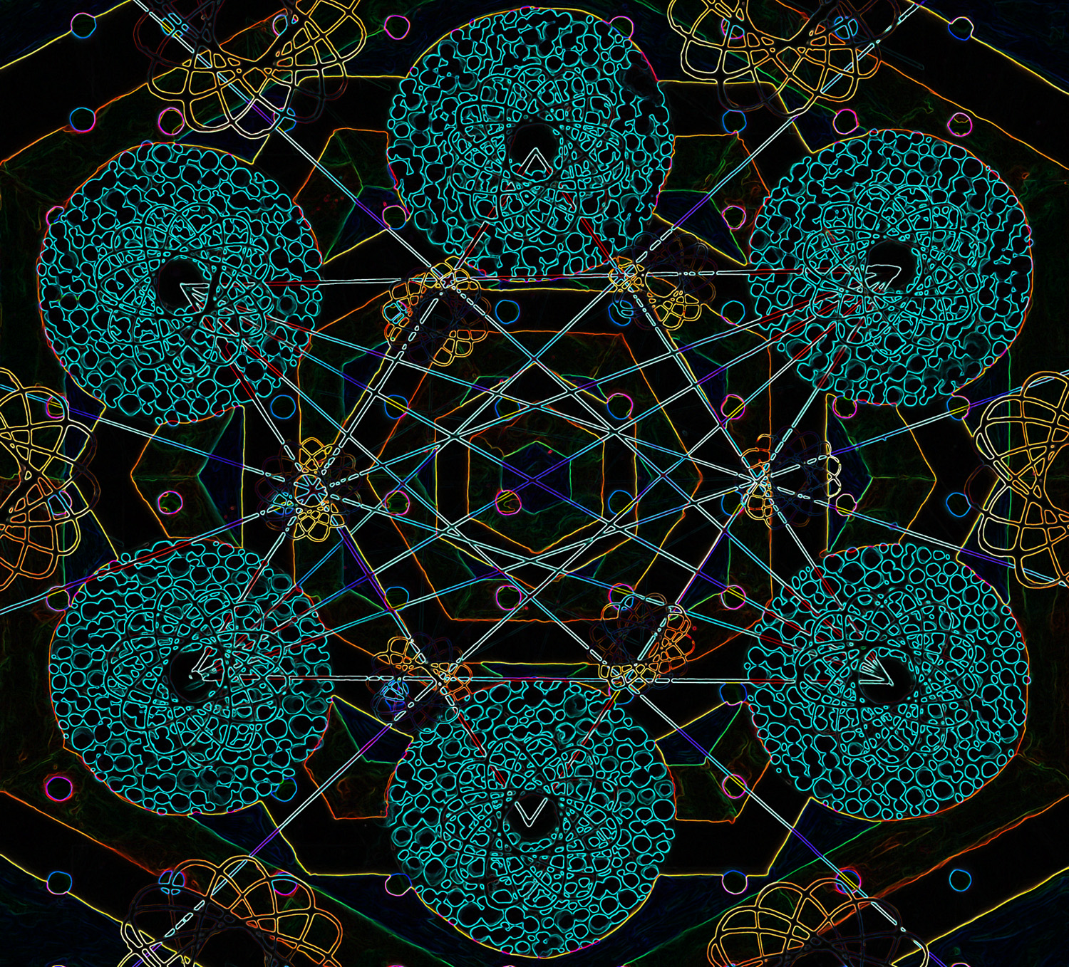 Visual representation by Daniela Yew of the song Feel the Atoms