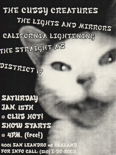 flyer for Club Hot show, January 15, 2000