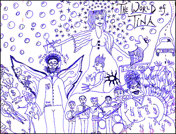 original art for the cover of The World of Tina program