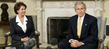 Pelosi and Bush