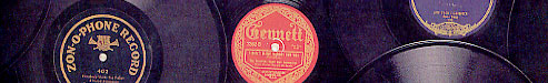 Vintage records stacked on top of each other
